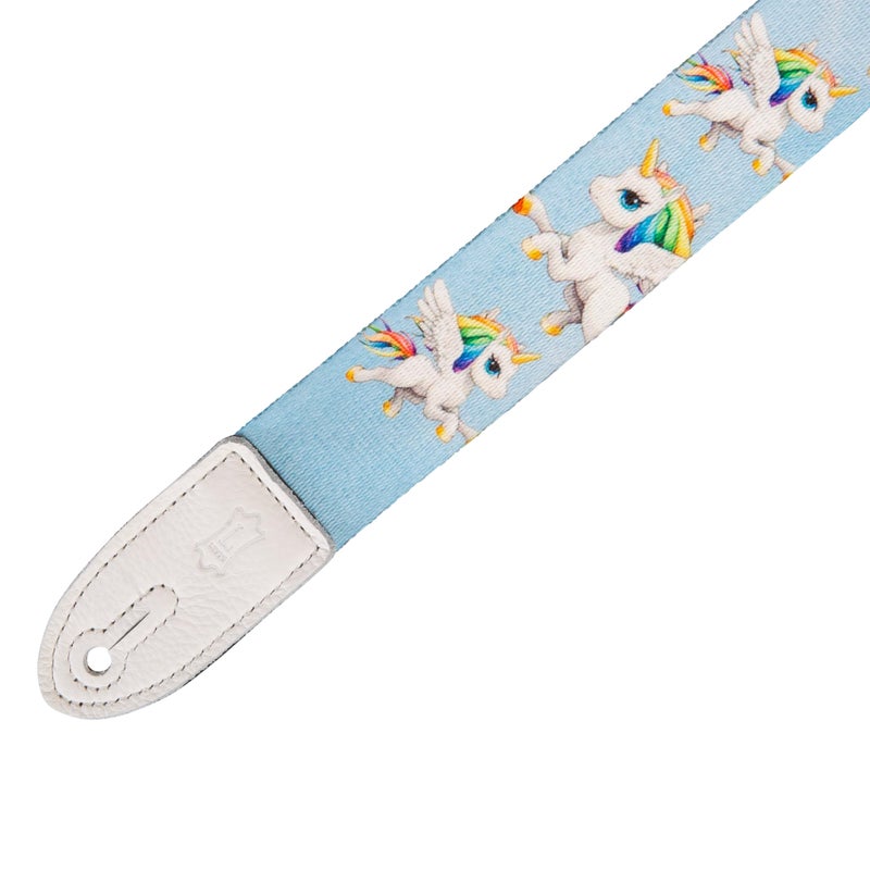Levy's Leathers 1.5" Kids Guitar Strap Series with Tri-Glide Adjustment; Unicorn (MPJR-005) - Image 3